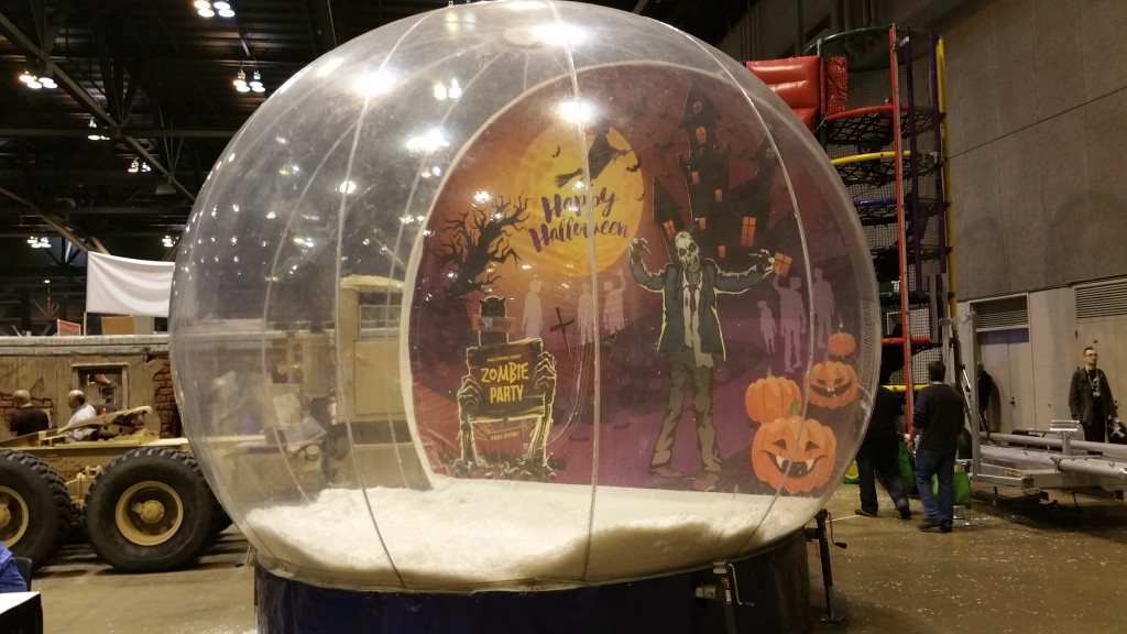 Gigantic Happy Halloween Snow Globe